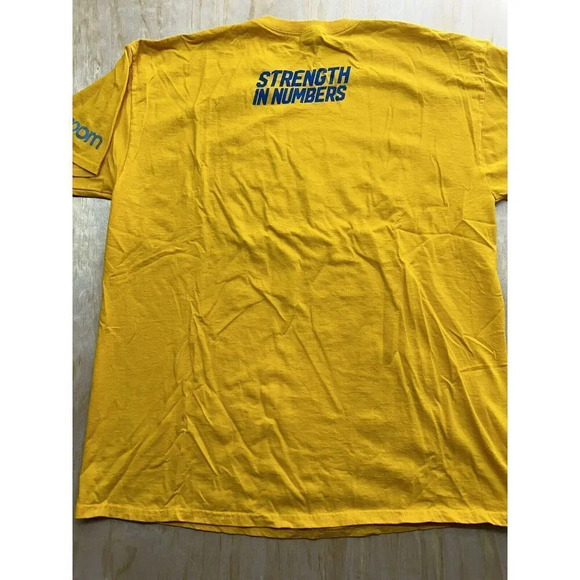 2017 Golden State Warriors Western  Conference Finals Yellow T-Shirt Men's XL - Picture 4 of 6